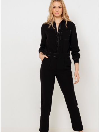 black jumpsuit with camaieu pockets - women σε προσφορά