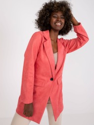 pink blazer with irmina closure