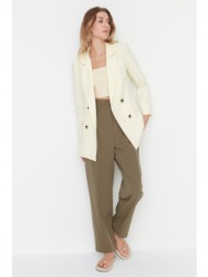 trendyol yellow buttoned jacket