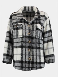 haily ́s grey plaid lightweight jacket with hailys wool - women
