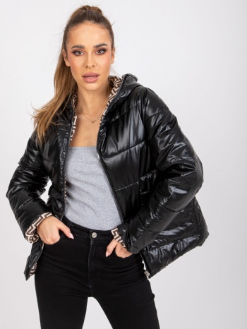 arta women`s reversible quilted jacket - black σε προσφορά