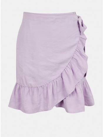 purple wrap skirt with ruffle only olivia - women σε προσφορά