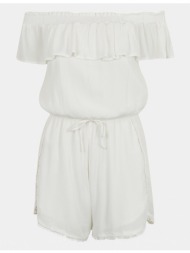 white short jumpsuit with exposed shoulders tally weijl - women