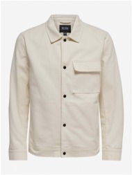 cream shirt jacket only & sons hydra - men