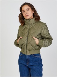khaki quilted jacket tally weijl - women