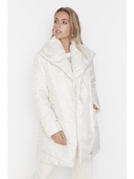 trendyol winter jacket - ecru - puffer