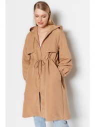 trendyol trench coat - brown - double-breasted
