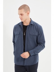 trendyol shirt - navy blue - regular fit