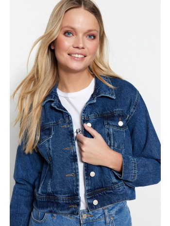 trendyol jacket - blue - regular fit