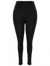 trendyol curve plus size sports leggings - black - high waist