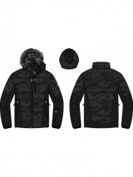 men`s ski jacket with membrane ptx alpine pro kor black