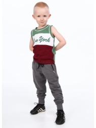 boys` green t-shirt with straps