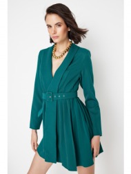 trendyol limited edition green belted dress