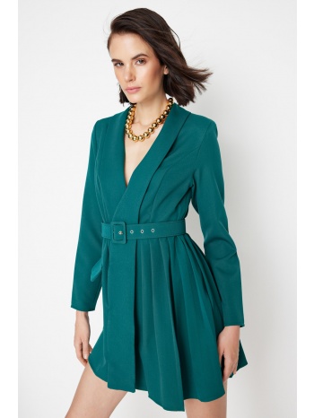 trendyol limited edition green belted dress σε προσφορά