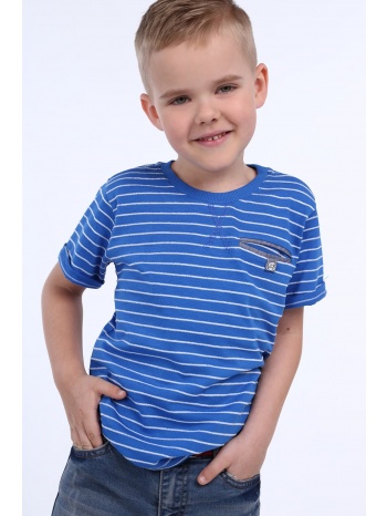 boys` cornflower blue striped t-shirt σε προσφορά