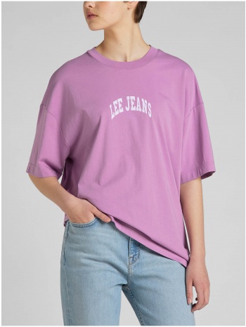 pink women`s oversize t-shirt lee - women σε προσφορά