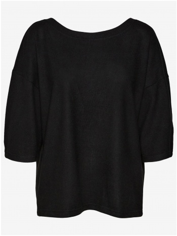 black loose blouse with neckline noisy may city - women σε προσφορά