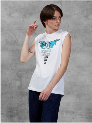 white women`s t-shirt diesel - women σε προσφορά