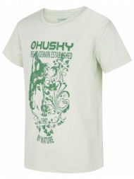 children`s functional t-shirt husky tash k light green