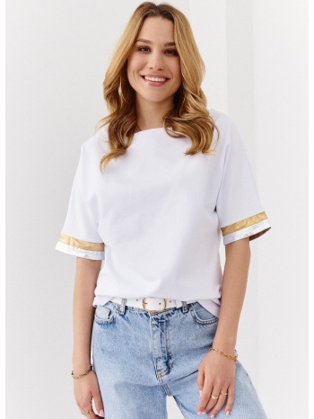 basic white cotton blouse σε προσφορά