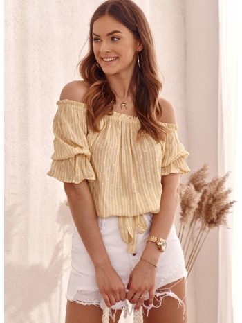 yellow delicate striped blouse σε προσφορά