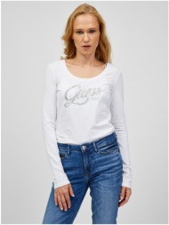 guess bryann white women`s long sleeve t-shirt - women