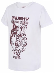 children`s functional t-shirt husky tash k white