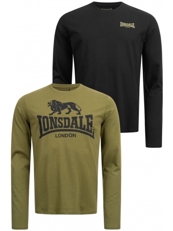 ανδρική μπλούζα lonsdale 115087-black/olive σε προσφορά