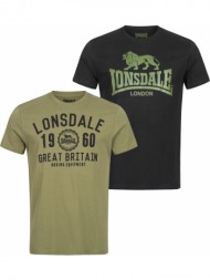 ανδρικό t-shirt lonsdale 2-pack