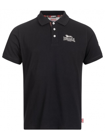 ανδρικό μπλουζάκι πόλο lonsdale 117230-black/silver σε προσφορά