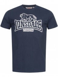 ανδρικό μπλουζάκι lonsdale 117420-marl grey/black