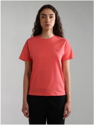 women`s coral t-shirt napapijri - women