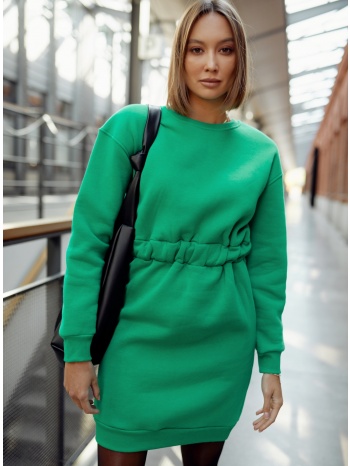 warm green dress with opening on the back σε προσφορά