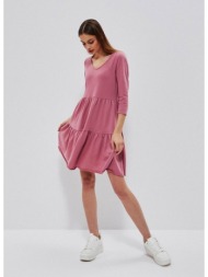 dress with frill - pink