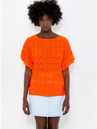 orange blouse with madeira camaieu - women