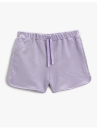 koton basic short shorts with bow