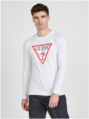 white men`s t-shirt guess - men σε προσφορά