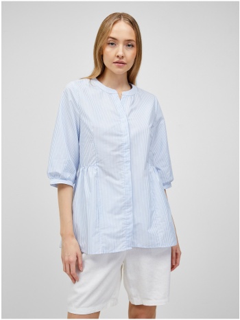 light blue striped blouse only gale - women σε προσφορά