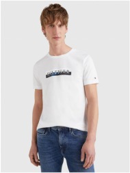white men`s t-shirt tommy hilfiger - men`s