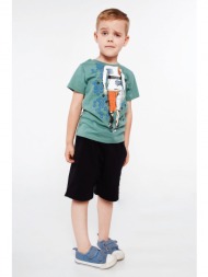 boys` t-shirt with green application