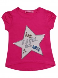 t-shirt with purple star
