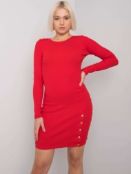 red fitted dress aneeka rue paris