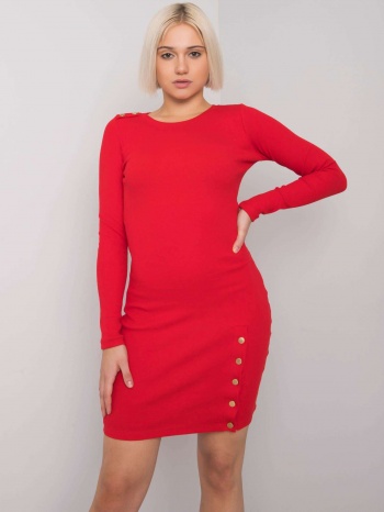red fitted dress aneeka rue paris σε προσφορά