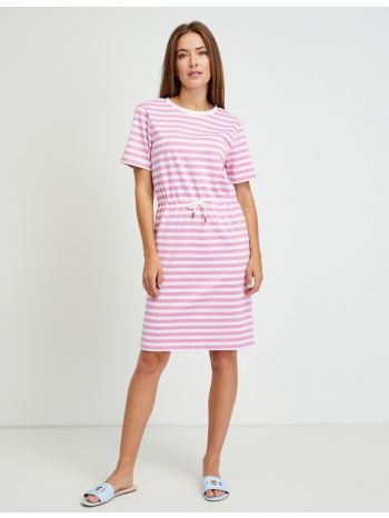 white-pink striped dress vila tinny - women σε προσφορά