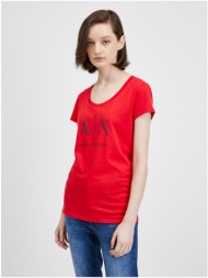 red women`s t-shirt armani exchange - women