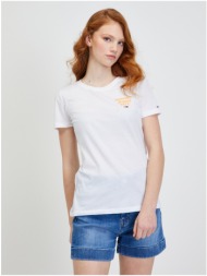 white women`s t-shirt tommy jeans - women