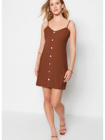trendyol dress - brown - shift σε προσφορά