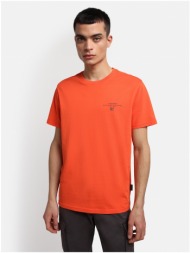 orange men`s t-shirt napapijri selbas - men