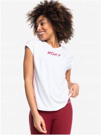 white women`s t-shirt with roxy training grl - women σε προσφορά