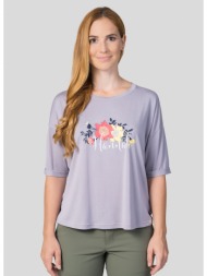 women`s t-shirt with print hannah clea glacier gray